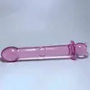 Nxy Dildos Consoladores de Cristal Color Rosa Con Forma Conejo Para Mujer Consolador Realista Pene Grande Punto G Tapn Anal Juguetes 220111