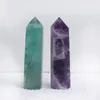 10 Stück Farben Natursteine Kristallspitze Zauberstab Amethyst Rosenquarz Heilstein Energie Erz Mineral Handwerk Heimdekoration 46 cm9486980