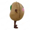 Halloween mignon pomme de terre mascotte Costume personnaliser dessin animé en peluche cornichon légumes Anime thème personnage adulte taille noël carnaval déguisement