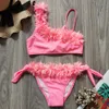 Kwiat strój kąpielowy dla dzieci Kwiat Dziewczyna Swimsuit Dzieci Dwa Kawałek 2-14 lat Maluch Dziewczyna Bikini Little Girls Suit Suit Beachwear 2021