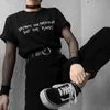 Destory Das Patriarchat Nicht der Planet Brief gedruckt Protect Earth Slogan T-Shirt Tumblr Mode Harajuku Grunge Frauen Schwarz T-Shirt 210518