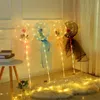 Decorazione per feste 1PC LED Palloncino luminoso Bouquet di rose Trasparente Bobo Ball Compleanno Palloncini per matrimoni Regalo di San Valentino