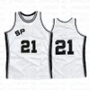 Basket-ball pour hommes Mitchell et Ness Rodman 10 21 TD 50 Logo de broderie Robinson cousu Retro Throwback 1998 1999 Maillots