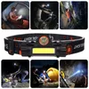 Headlamps Portable LED Headlamp USB Rechargable Headlight With Built-in 18650 Battery XPE COB Head Light Magnet Waterproof Lamp