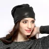 Beanie/Skull Caps Geebro Women's Bronzing Slouchy Beanies Spring Casual Polyester Metallic Color Hats Ladies Fashion Skullies Bonnet Delm22