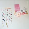 Baby Crib Mobile Bed Bell Rattle Leksaker För Nyfödd Tjej Pojke Baby Rattles Trä vind Chimes Hung Canopy Spjälsäng