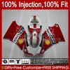 Injection Body For DUCATI 748S 853S 916S 996S 998S 94-02 Red White 42No.8 748 853 916 996 998 S R 94 95 96 97 98 748R 853R 916R 996R 998R 1999 2000 2001 2002 OEM Fairing