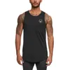 Muscleguys Mesh bez rękawów Koszule Tank Top Mężczyźni Fitness Szybki Suchy Mens Singlet Kulturystyka Trening Siłownia Kamizelka Fitness Men 210421