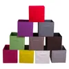 Cestas de armazenamento de tecido colapsible cubos caixa organizadora dobrável com alças