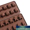 Siliconen Chocoladevorm Non-Stick 3D Chocolade Bakken Trays Bakken Gereedschap Cookie Shaping Jelly and Candy Mold DIY Keuken Gadgets Fabrieksprijs Design kwaliteit