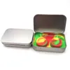 Draagbare 5 ml Dab Wax Siliconen Containers Potten Travel snijkit met tinnen draagdoos