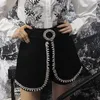 Vintage Czarny Patchwork Diament Krótki Dla Kobiet Wysoka Talia Fałszywy Dwa Koreańskie Szorty Spódnice Kobiet Lato Mody Odzież 210531