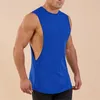 Muscleguys blanc gymnases débardeurs hommes solide musculation vêtements Fitness hommes Singlet entraînement sans manches Stringer chemises