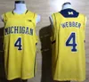 Collège Michigan Wolverines Jerseys Basketball Glenn Robinson III 1 Trey Burke 3 Chirbots Webber 4 Tim Hardaway JR 10 Glen Rice Jalen Rose