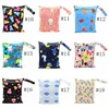 Diaper Bags Sanitary Napkin Storage Bag Cartoon Printing TPU Washable Environmental Organization 20*25cm 40Styles HHC7523