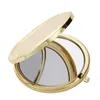 Sublimazione Specchi per il trucco Ferro 2 Faccia Fai da te Placcato in bianco 4 colori Foglio di alluminio Ragazza Regalo Cosmetico Specchio compatto Decorazione portatile A02