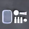 Resa skönhet makeup tvätt arrangör toalettartiklar lagring kit kvinnor transparent pvc kosmetisk väska dragkedja flicka make up bag fall