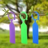 100PCS 11*2.4cm Plastic Plants Tags Nursery Garden Ring Label Pot Marker Stake Hanging Tags Greenhouse Bonsai Collar Tags 210615