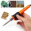 Hand Elverktyg Tillbehör 110V / 220V 30W Electric Lödning Iron Pen Wood Burning Set penna brännare med tips och EU-kontakt