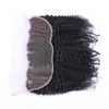 Afro kinky krullende 13x4 kanten frontale sluiting met babyhaar onbewerkte 100 maagdelijke Maleisische kinky kinky krullende volledige kanten fontaal haar Piec9611198