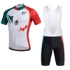 Maglia da ciclismo estiva Messico 2024 Set traspirante Team Racing Sport Kit da bicicletta Abbigliamento da bici corto da uomo M087