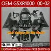 OEM Body kit For SUZUKI GSXR 1000 CC GSXR-1000 01-02 Bodywork 62No.53 GSXR1000 K2 1000CC 2001 2002 2002 GSX-R1000 GSX R1000 00 01 02 Injection mold Fairings red flames