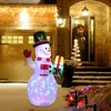 1.5mの膨脹可能な雪だるま輝くメリークリスマスの屋外の装飾LEDライトアップ巨大パーティー年2022クリスマスの装飾211109