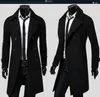 Men's Trench Coats Mens Clothing Fashion Winter Warm Coat Double Breasted Long Jacket Top Dress Shirt Overcoat