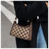 Evening Bags 2021 Chessboard Grid Women's Bag Mobile Phone Female Underarm Handbag Fashion Large Capacity Crossbody