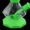 Diamond Rook Water Pipe Hookahs Bong Mix Kleur met 14 # Glazen Kom