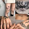 20 pcs borboleta preta rosa coração forma mulheres meninas sexy temporário tatuagem adesivos à prova d 'água falsificar tatoos braço braço braço arte