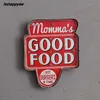 Momma's Good Food Vintage Led Light Dekorativ Målning Pub Bar Restaurang Cafe Reklam Signage Hängande Metallskyltar