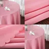 23 Cores Casamento de Mesa de Casamento Cobertura Roupa de Roupa Decoração Banquete El Mostrar Parte Plain Poliéster à prova de água 211103