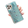 Snabba Sandfodral Transparent Bling Cover Star Heart 3in1 för iPhone13 12 12Pro 12Promax 11 11Promax X XR XSMAX SE 8 7 6 8P Shscase Anti-Slip Dina kunder kommer att älska dem