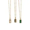 Pendentif Colliers Shell Malachite Pendentifs En Acier Inoxydable Plaqué Or Pour Femmes Designer À La Mode Partie Bijoux Accessoires 2021 Tendance