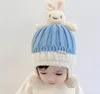 Chapeau pour enfants automne et hiver 1-4 ans bébé dessin animé chaud protection des oreilles bonnet en laine GC621