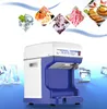 Ice Crusher Multi-function Electric Cube Ice Shaver Crusher Machine Automatic Snow Cone Machine Ice Planer 220V White/Blue