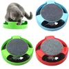 Jouet automatique pour animaux de compagnie Tease Cats Souris interactive courant le long de la piste Turntable Toy Smart Teasing Cat Stick Crazy Game Cat Toy 210929