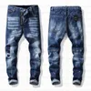 21ss продать мужские дизайнерские джинсы потертые рваные облегающие мотоциклетные байкерские джинсы для мужчин модные мужские черные брюки2498