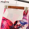 Magiray Floral Print High Waist Pencil Skirt Fashion Bodycon Skirts Womens Summer 2020 Knee Length Elastic Saia 23 Colors C574 X0428