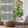 Wall Stickers Privacy Window Film Creative 3D Cobble Stained Glass Clings For Living Room Home Decoration #y