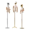 Ny stil Modell Rack Golden Head Mannequin Electroplated Face Children's