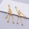 S2412 Fashion Jewelry Exaggerated Skeleton Alloy Earrings Skull Dangle Earring