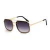 Mode Männer Sonnenbrille Ganze exquisite Metallschraubenserie Mann Sonnenbrille große quadratische Rahmen Mechanischer Retro -Stil HIG4472510