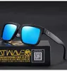Neue Luxusmarke spiegelte polarisierte Linsenhitze Welle Sonnenbrille Männer Sport Goggle Uv400 Schutz mit Gehäuse