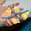 Unusual Acrylic Big Butterfly Earrings For Women Cool Hanging Color Changed Statement Funny Female Earring Fashion Earings 2021 Da298S