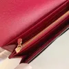 M60531/60668 Clutch Wallet Fashion women Luxury Designer Hasp leather wallets ladies long classical purse with orange box card