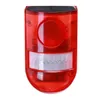 Słoneczny Strobe Light Motion Detector ALARM 129DB Głośna syrena Lampa uliczna