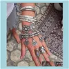 Link Bracelets Jewelrylink Chain Fashion Punk Bangle Bohemian Vintage Turkish Antalya Bracelet Gypsy Beach Chic Festival Color Coin Bracel