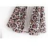 Women's fashion elegant and comfortable slim simple versatile leopard print casual suit spring office top 210507